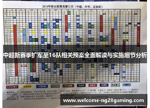 中超新赛季扩军至16队相关预案全面解读与实施细节分析